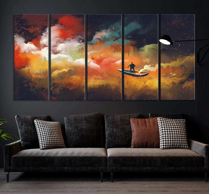 Journey to Outer Space on Premium Giclee Canvas Wall Art Print