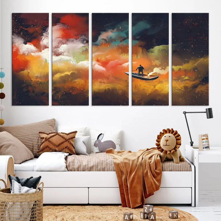 Journey to Outer Space on Premium Giclee Canvas Wall Art Print