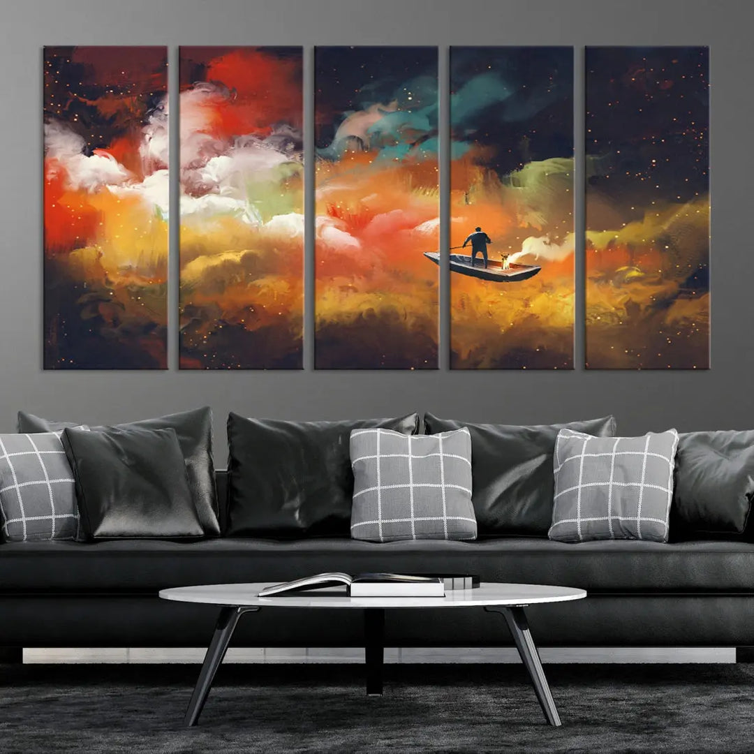 Journey to Outer Space on Premium Giclee Canvas Wall Art Print