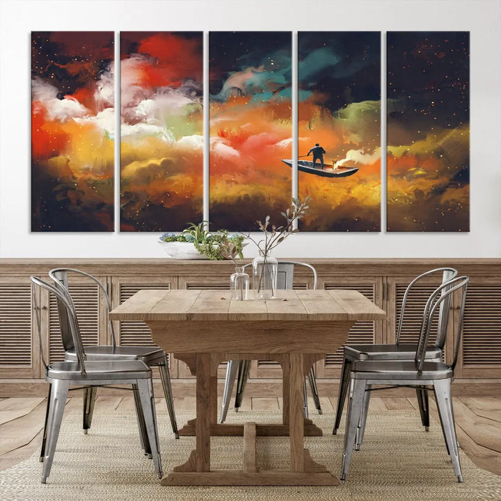 Journey to Outer Space on Premium Giclee Canvas Wall Art Print