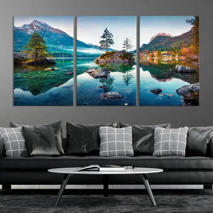 Lake and Mountain Relaxing Wall Art