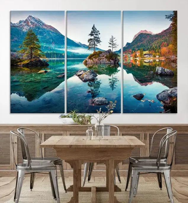 Lake and Mountain Relaxing Wall Art