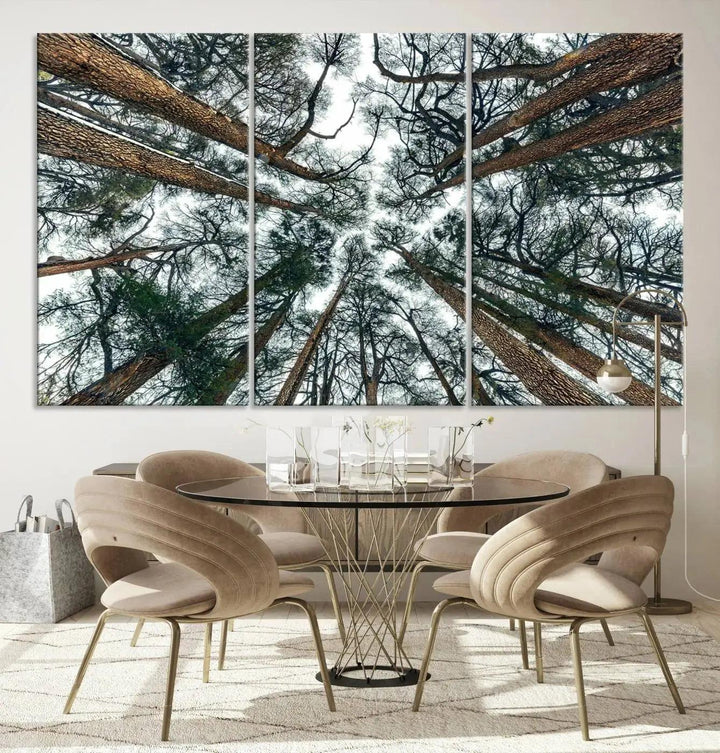 Large Big Tree and Forest Large Wall Art Canvas Print