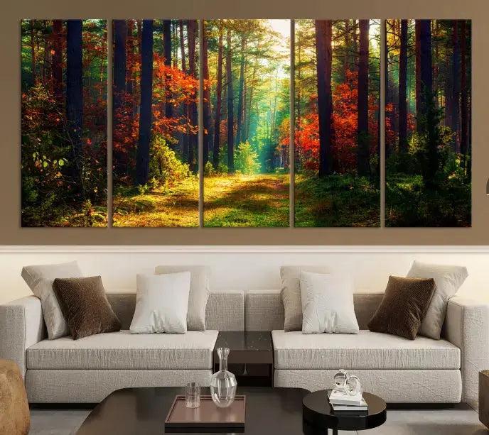 Large Calm Forest Canvas Wall Art Landscape Print