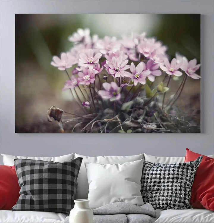 Large Floral Wall Art Canvas Print