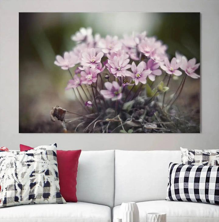 Large Floral Wall Art Canvas Print