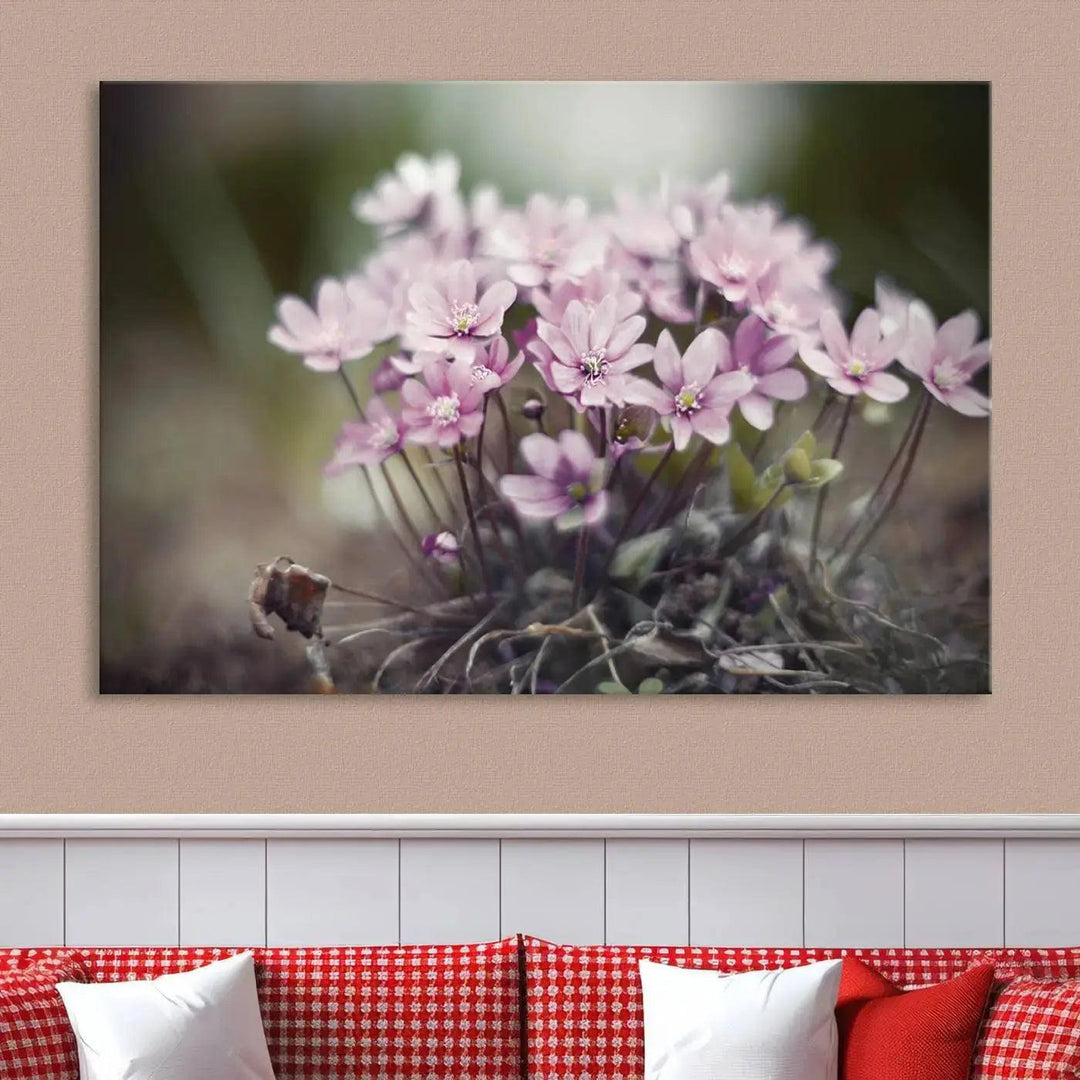 Large Floral Wall Art Canvas Print