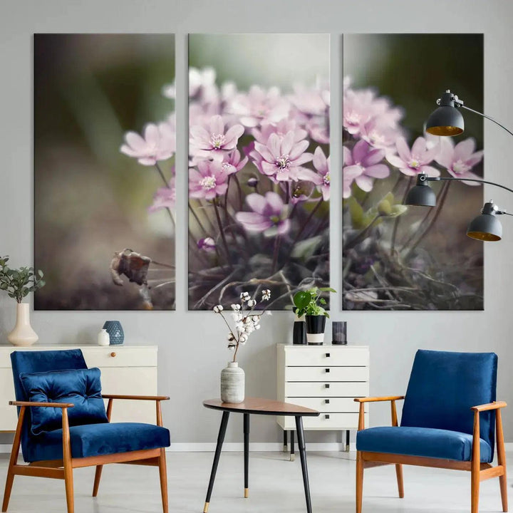 Large Floral Wall Art Canvas Print