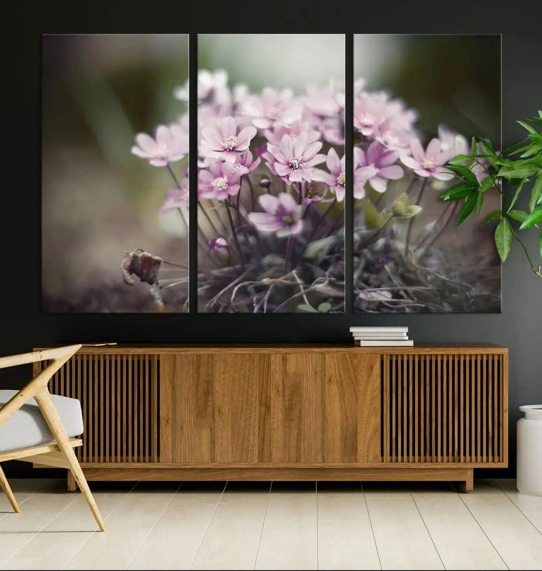 Large Floral Wall Art Canvas Print