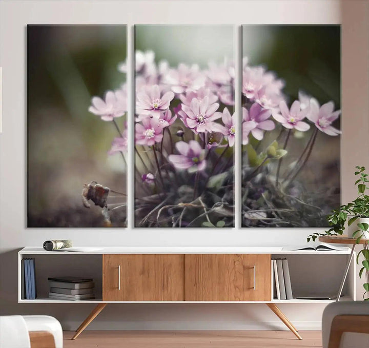 Large Floral Wall Art Canvas Print