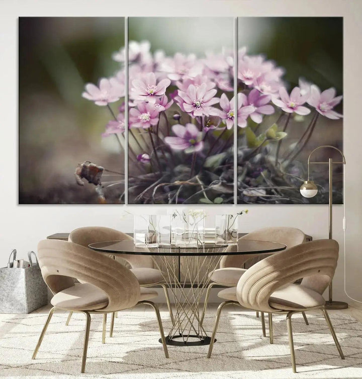 Large Floral Wall Art Canvas Print