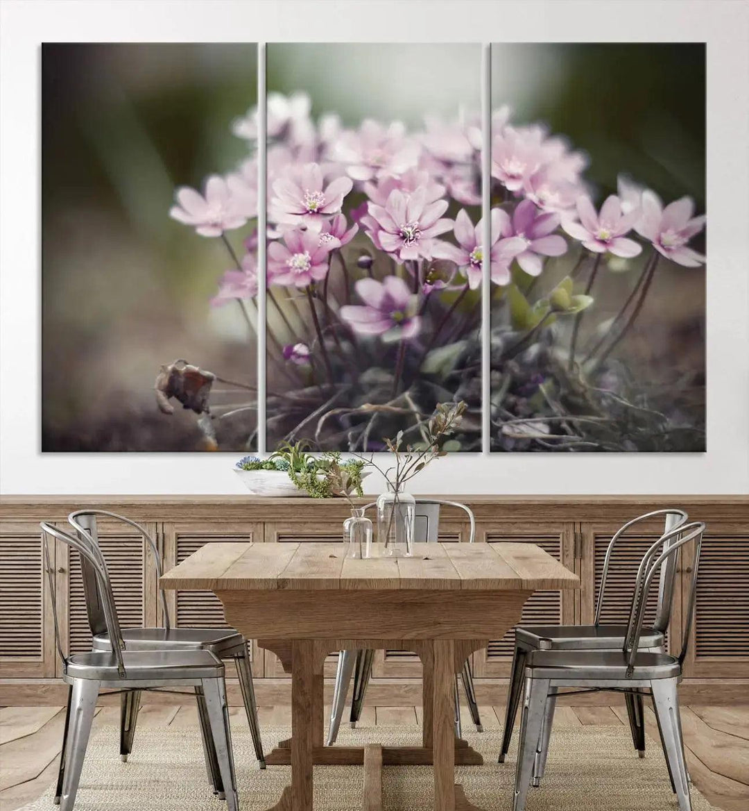 Large Floral Wall Art Canvas Print