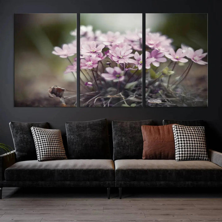 Large Floral Wall Art Canvas Print