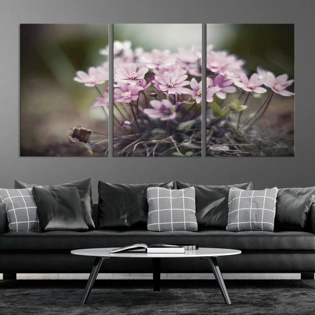 Large Floral Wall Art Canvas Print