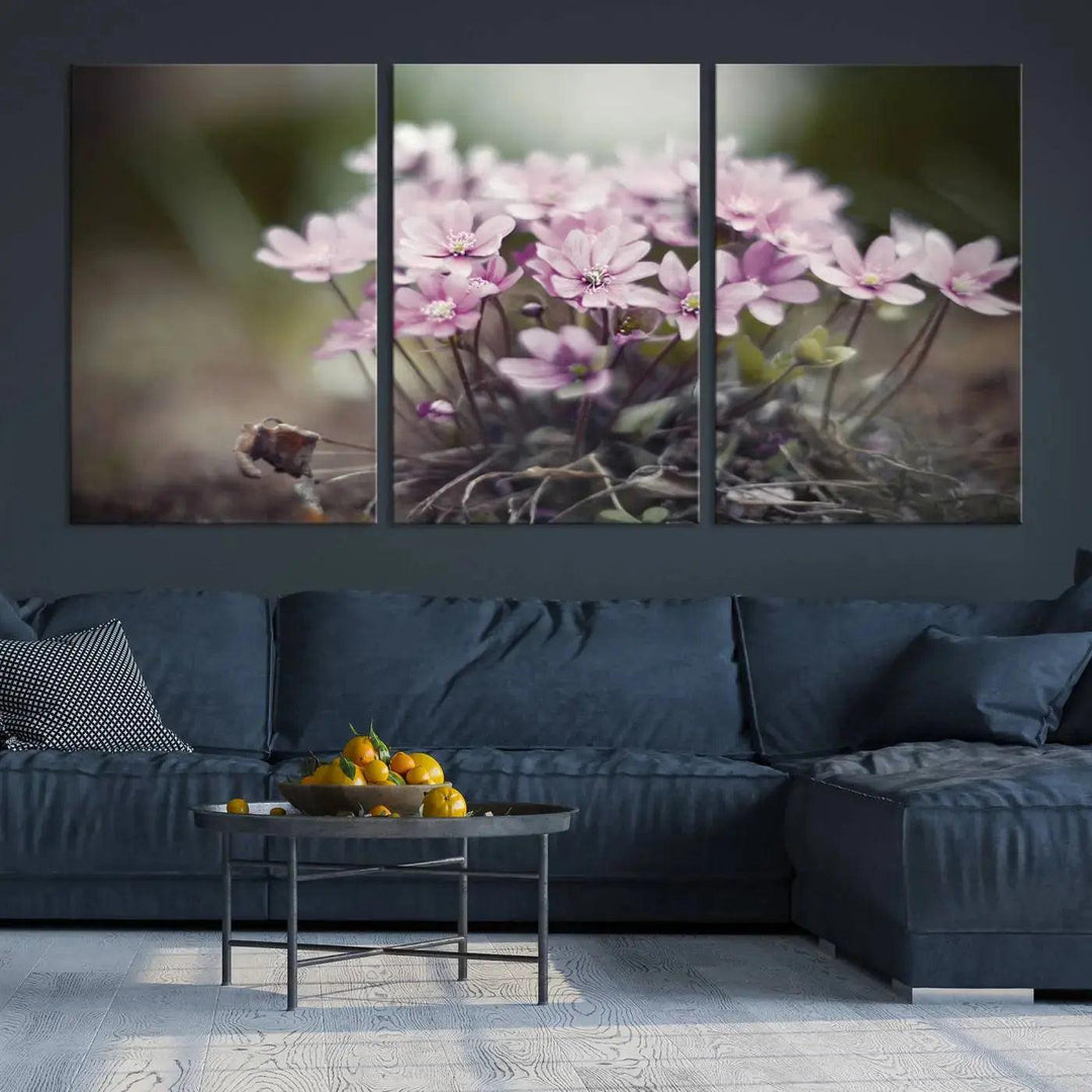 Large Floral Wall Art Canvas Print