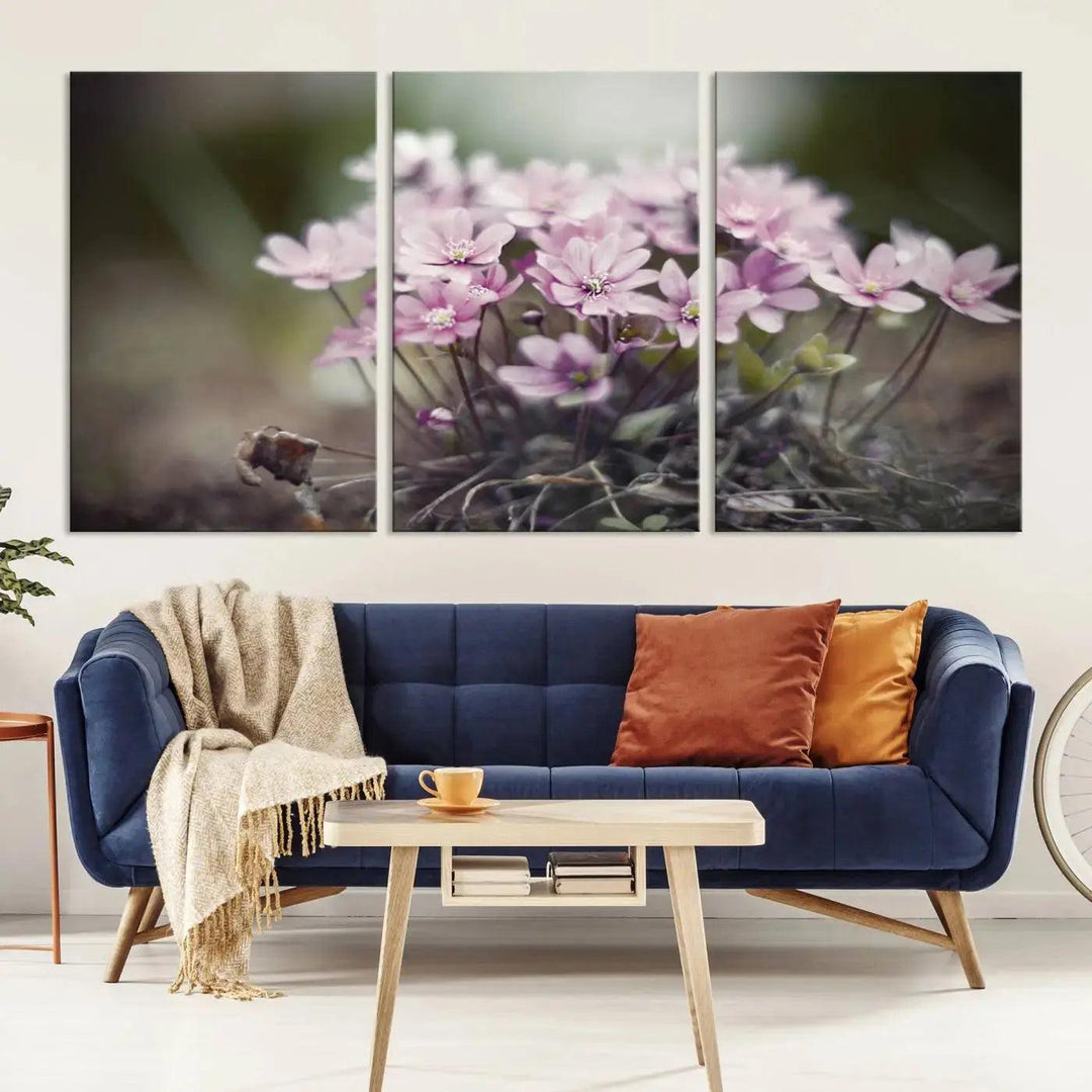 Large Floral Wall Art Canvas Print