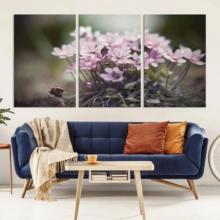 Large Floral Wall Art Canvas Print