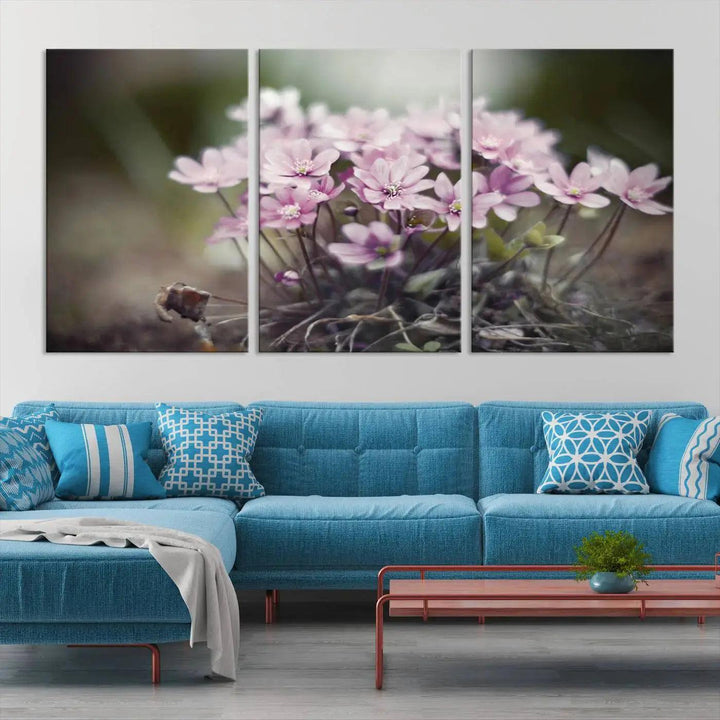 Large Floral Wall Art Canvas Print