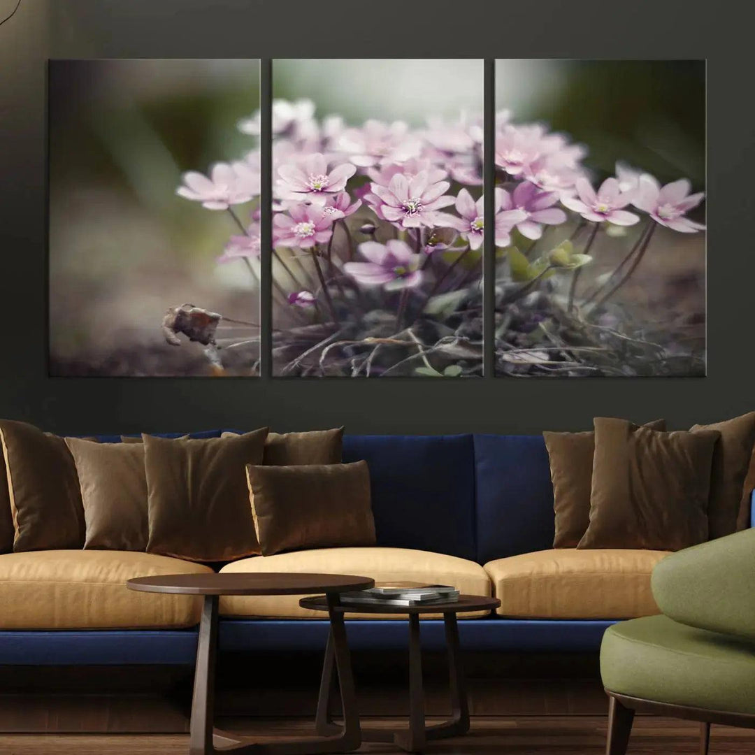 Large Floral Wall Art Canvas Print