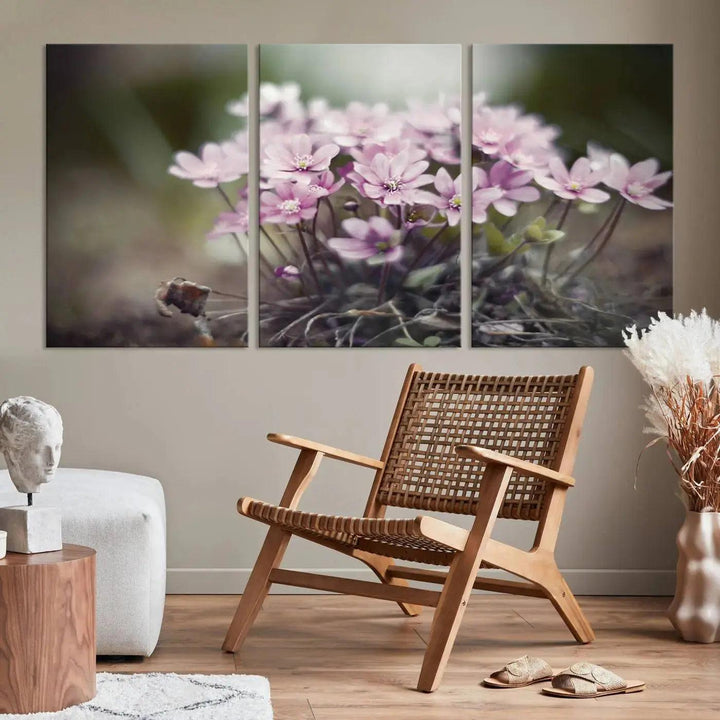 Large Floral Wall Art Canvas Print