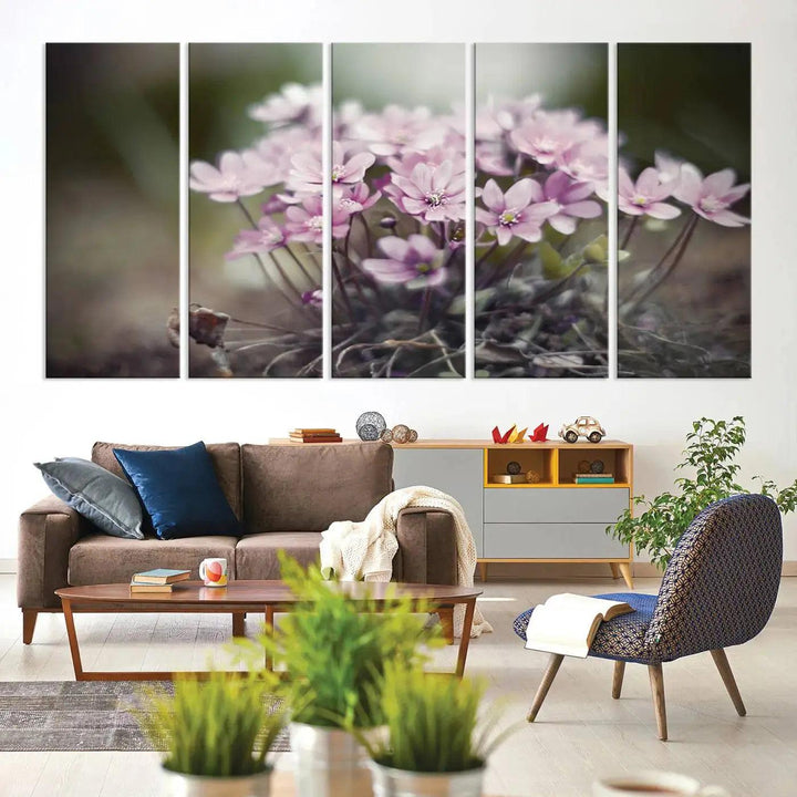 Large Floral Wall Art Canvas Print