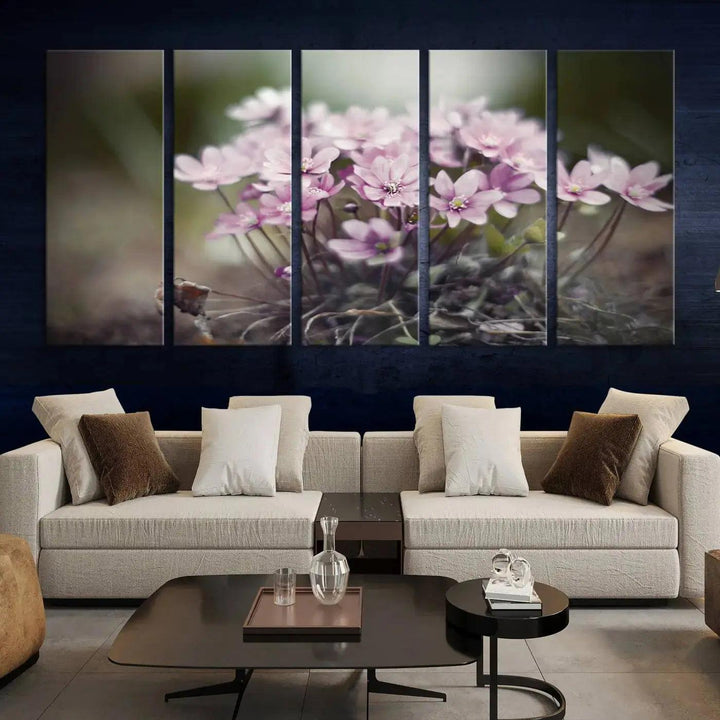 Large Floral Wall Art Canvas Print