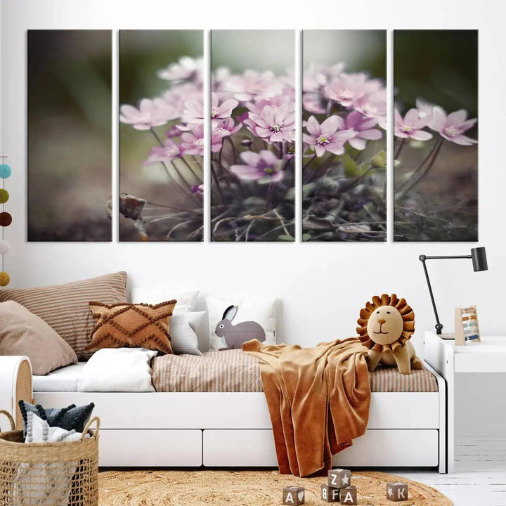 Large Floral Wall Art Canvas Print