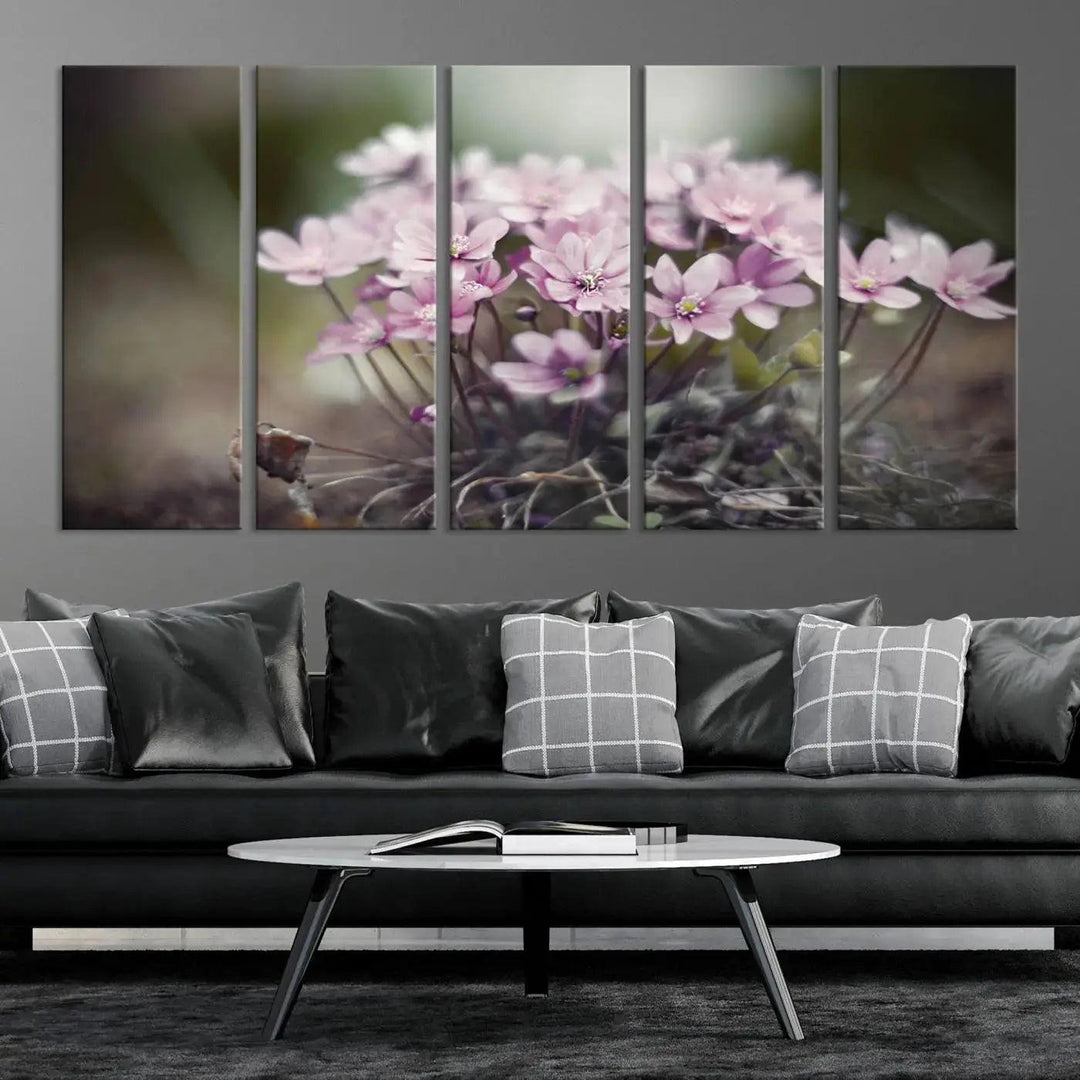 Large Floral Wall Art Canvas Print