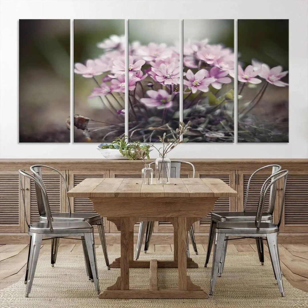 Large Floral Wall Art Canvas Print