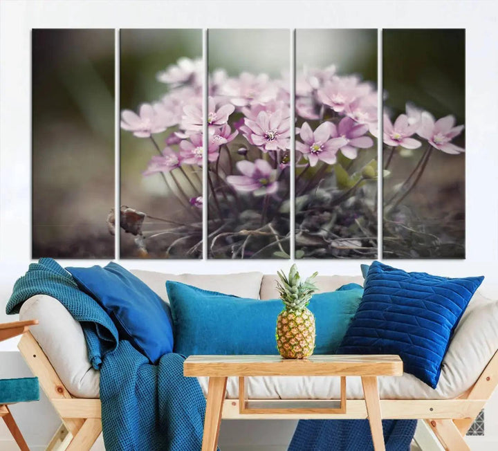 Large Floral Wall Art Canvas Print