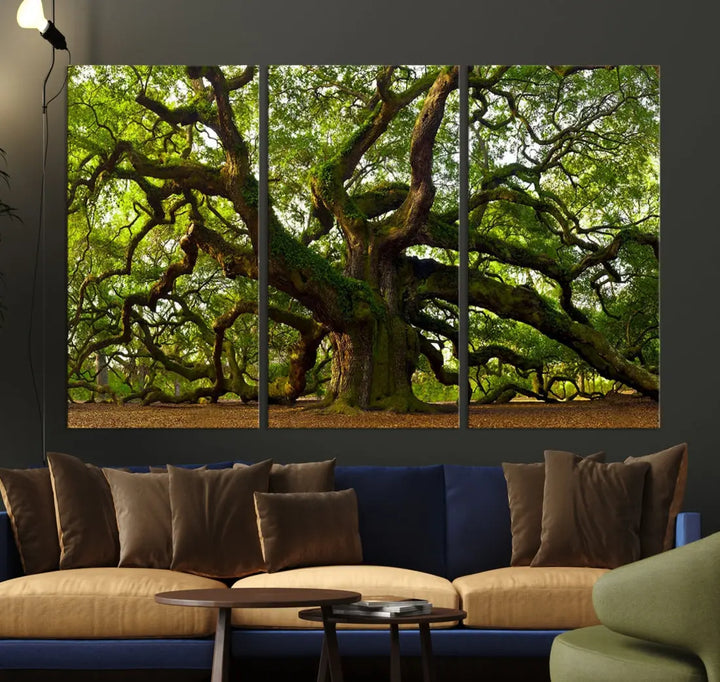 Large Mighty Angel Oak Wall Art | Angel Oak Tree Art Print | Large Canvas Print | Framed Canvas | Extra Large Wall Art |