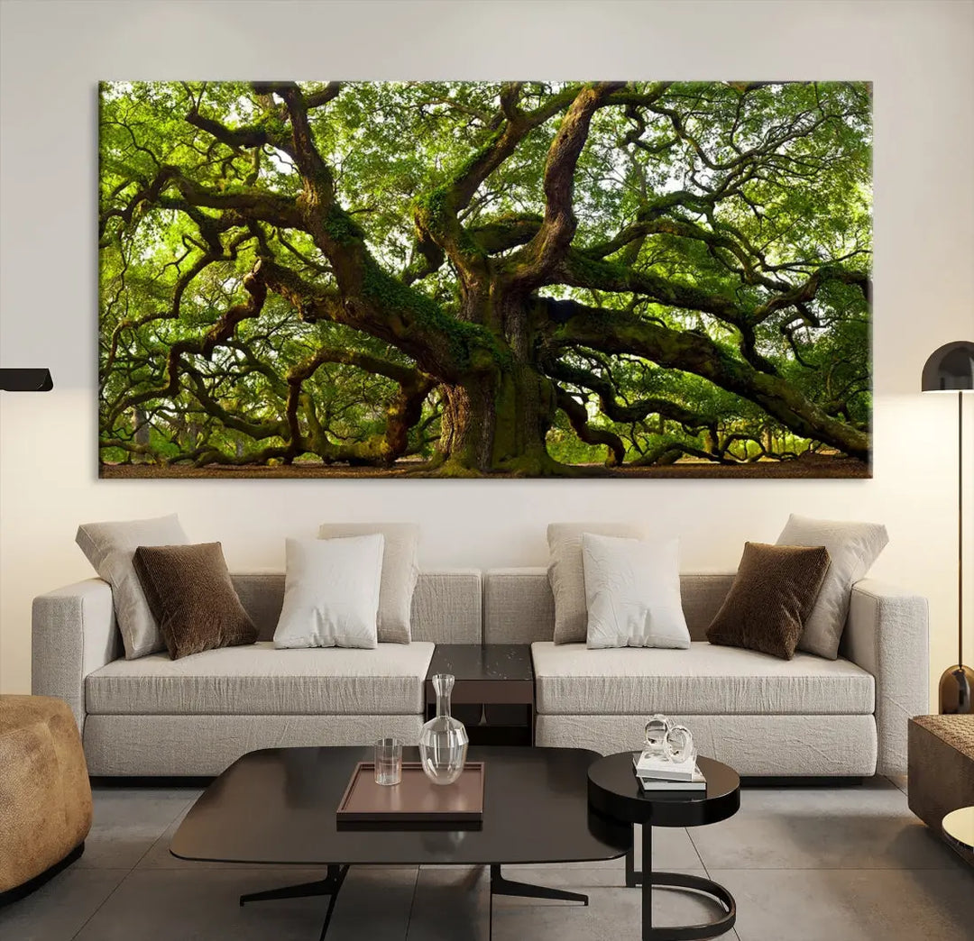 Large Mighty Angel Oak Wall Art | Angel Oak Tree Art Print | Large Canvas Print | Framed Canvas | Extra Large Wall Art |