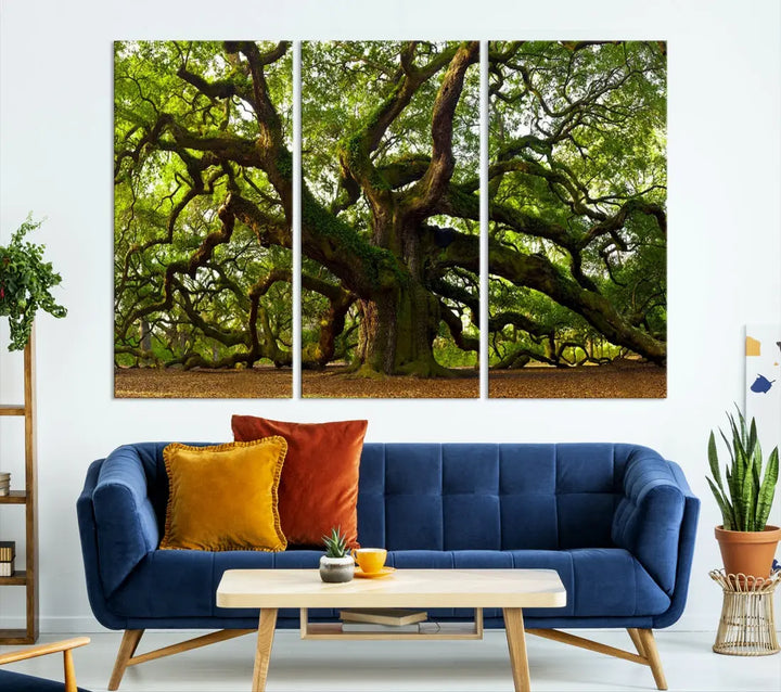 Large Mighty Angel Oak Wall Art | Angel Oak Tree Art Print | Large Canvas Print | Framed Canvas | Extra Large Wall Art |