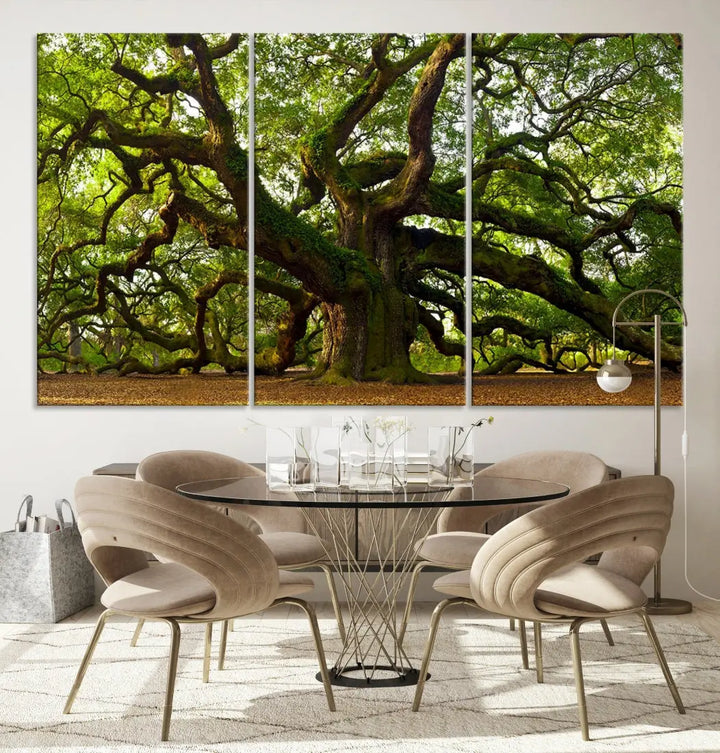 Large Mighty Angel Oak Wall Art | Angel Oak Tree Art Print | Large Canvas Print | Framed Canvas | Extra Large Wall Art |