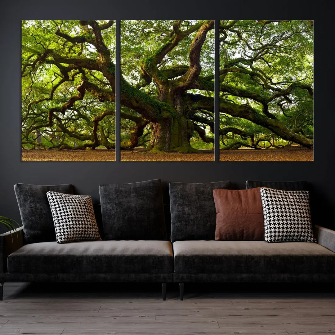 Large Mighty Angel Oak Wall Art | Angel Oak Tree Art Print | Large Canvas Print | Framed Canvas | Extra Large Wall Art |