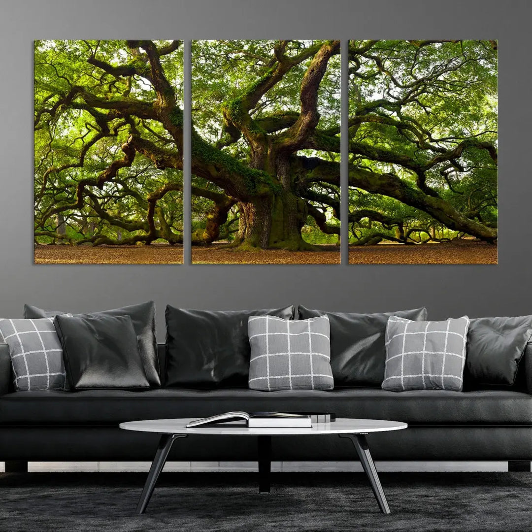 Large Mighty Angel Oak Wall Art | Angel Oak Tree Art Print | Large Canvas Print | Framed Canvas | Extra Large Wall Art |