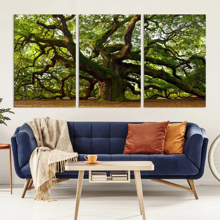 Large Mighty Angel Oak Wall Art | Angel Oak Tree Art Print | Large Canvas Print | Framed Canvas | Extra Large Wall Art |