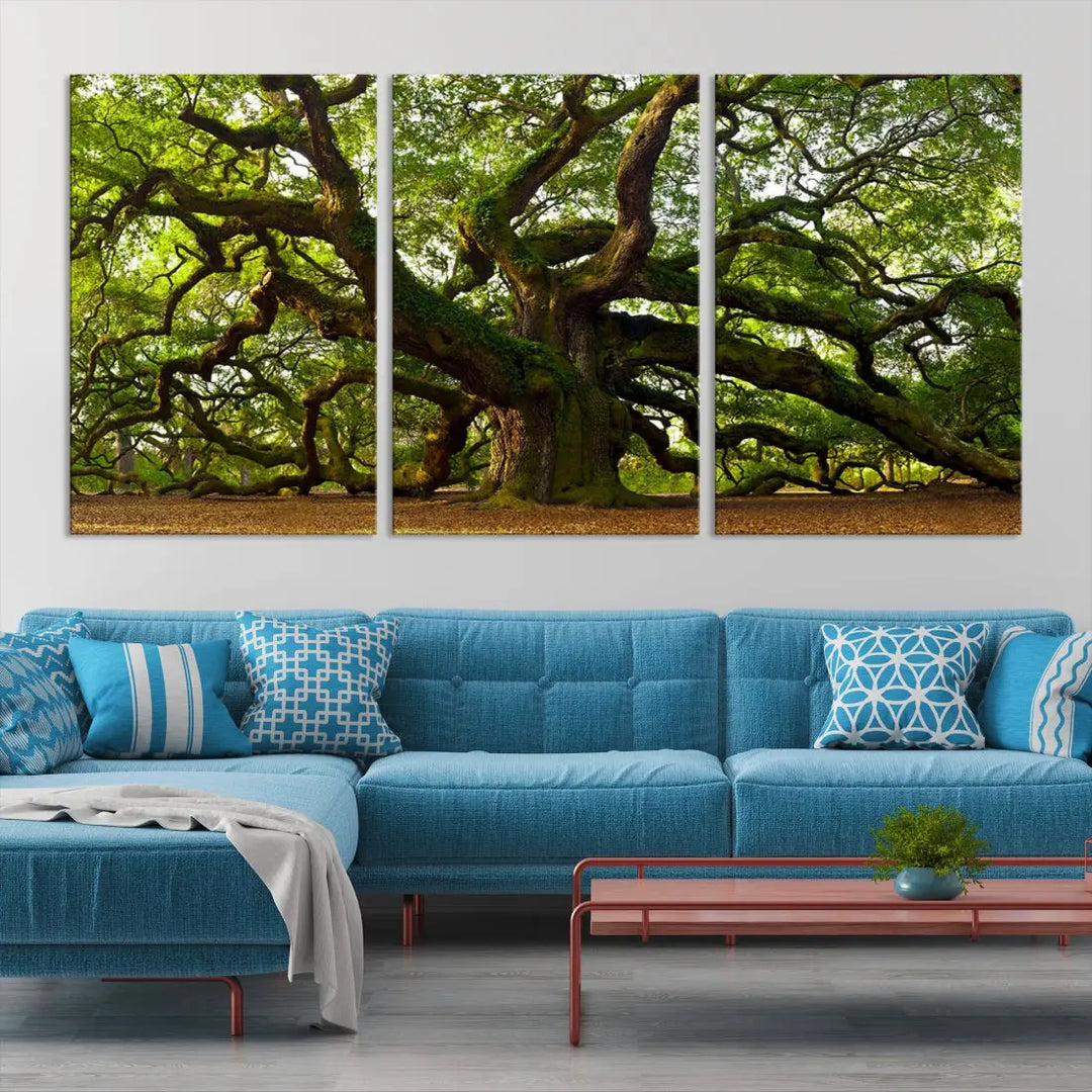 Large Mighty Angel Oak Wall Art | Angel Oak Tree Art Print | Large Canvas Print | Framed Canvas | Extra Large Wall Art |