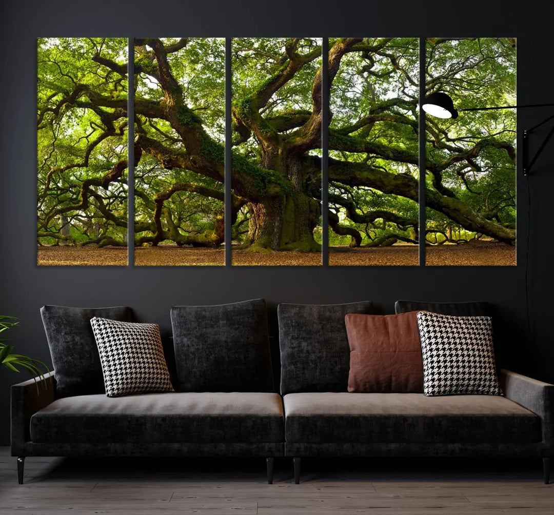 Large Mighty Angel Oak Wall Art | Angel Oak Tree Art Print | Large Canvas Print | Framed Canvas | Extra Large Wall Art |