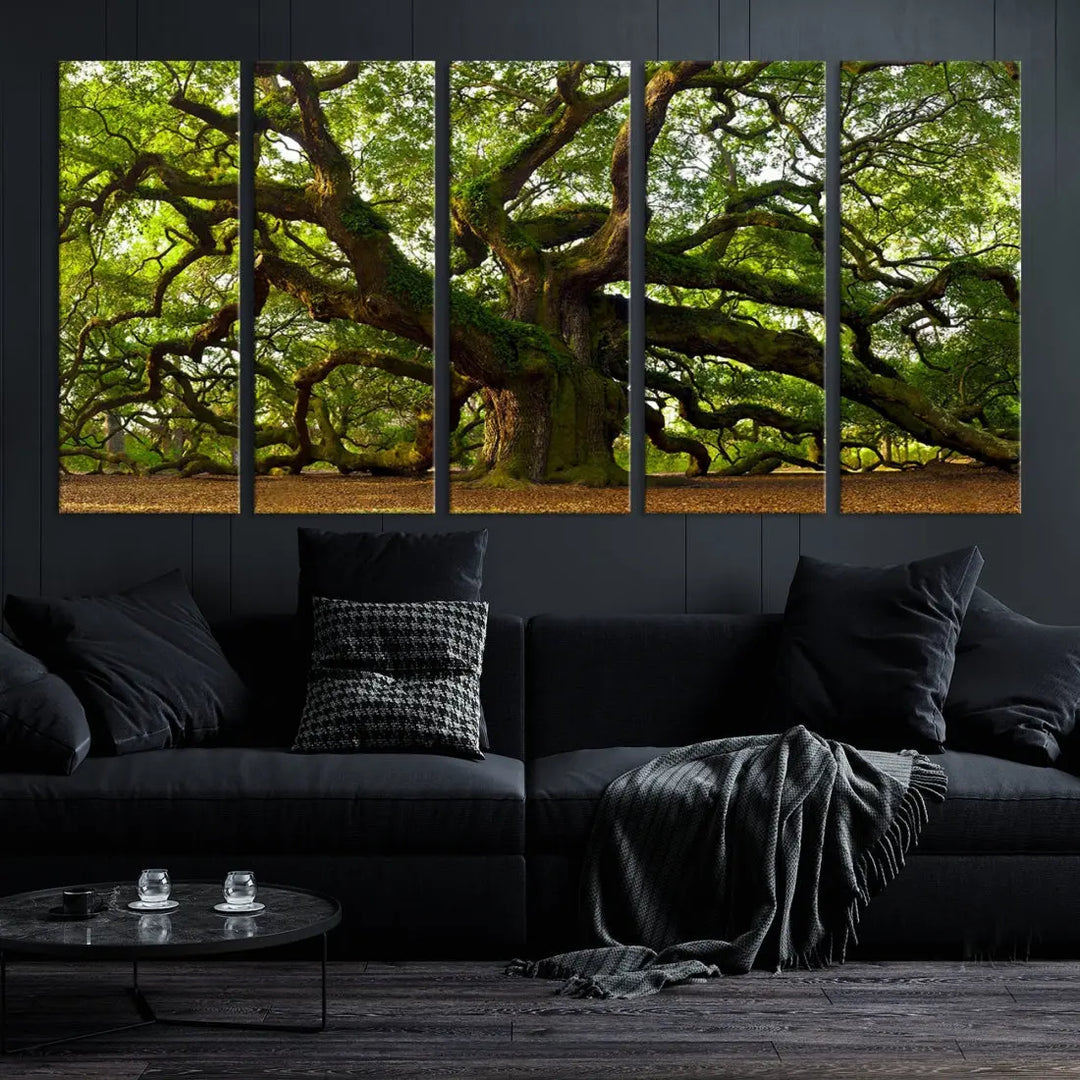 Large Mighty Angel Oak Wall Art | Angel Oak Tree Art Print | Large Canvas Print | Framed Canvas | Extra Large Wall Art |