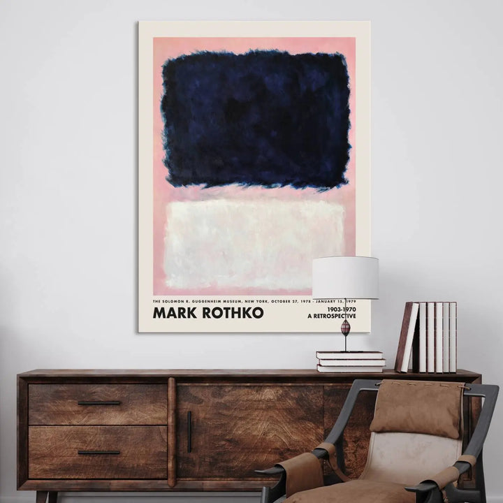 Mark Rothko Canvas Wall Art Print - Iconic Abstract Expressionist Design for Living Room, Office, or Bedroom, Ready to Hang