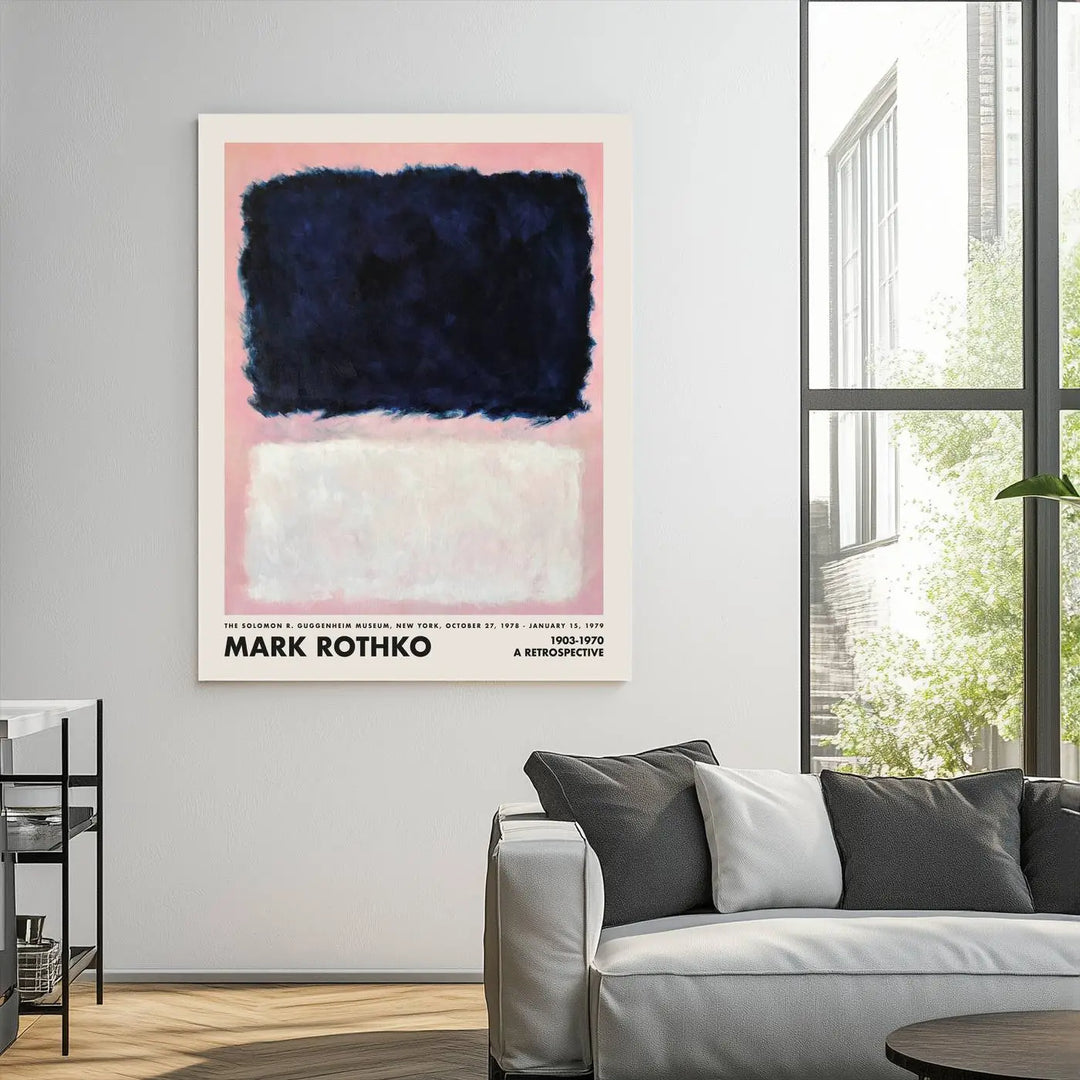 Mark Rothko Canvas Wall Art Print - Iconic Abstract Expressionist Design for Living Room, Office, or Bedroom, Ready to Hang