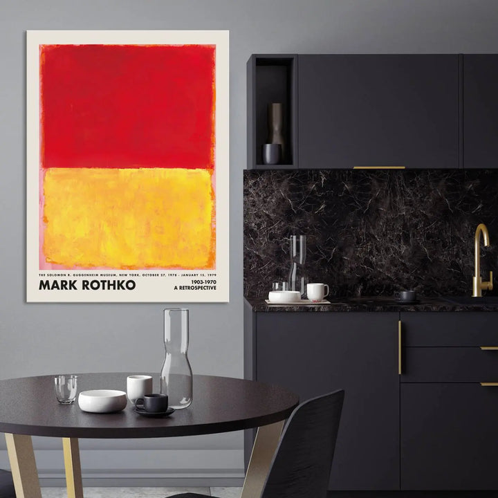 Mark Rothko Canvas Wall Art Print - Iconic Abstract Expressionist Design for Living Room, Office, or Bedroom, Ready to Hang