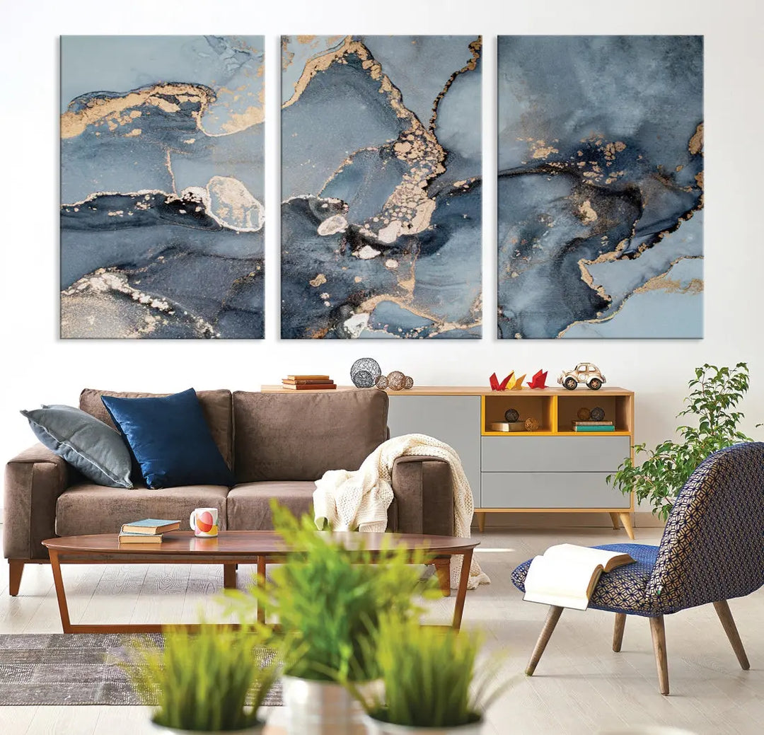 Modern Abstract Canvas Wall Art Print Large Wall Decor