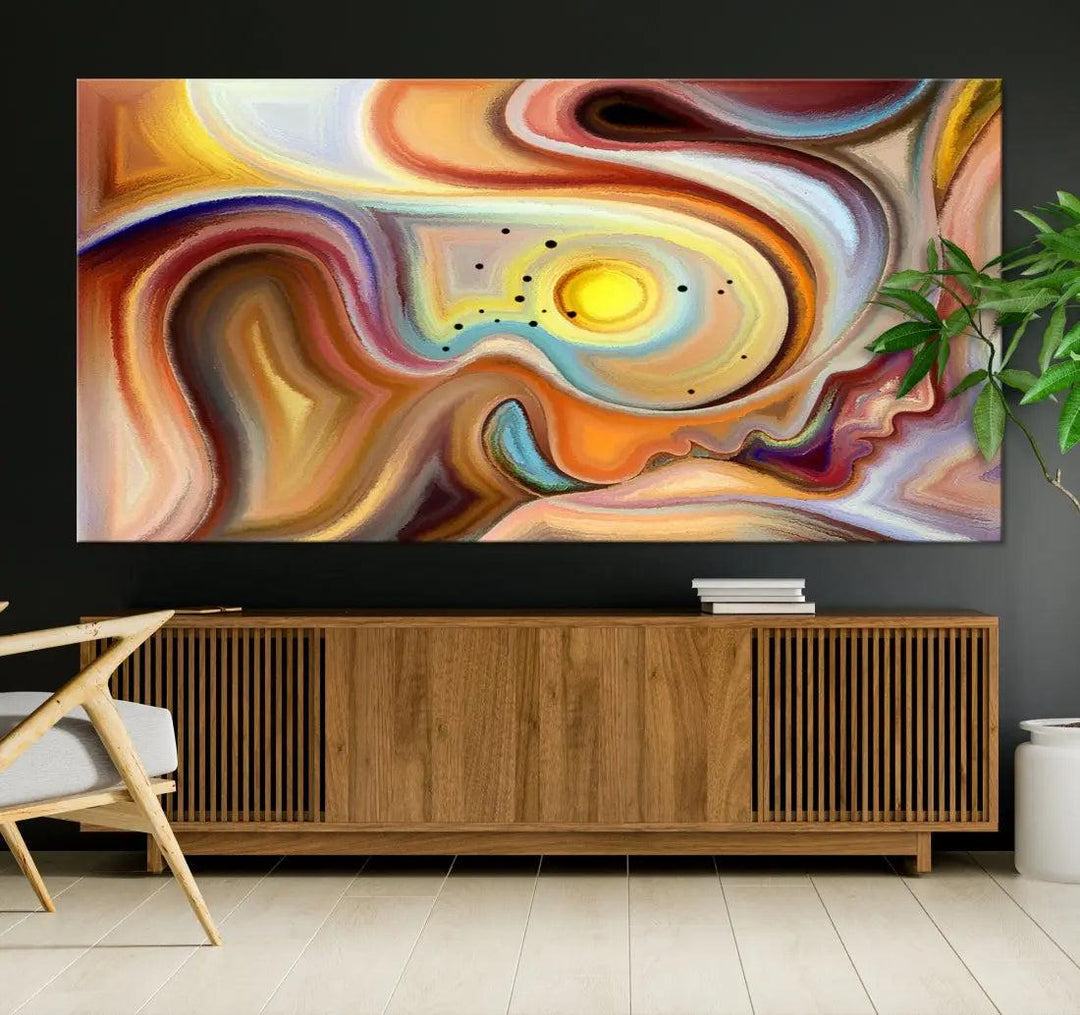 Mystery Beauty to Your Home with Our Abstract Human Figures Wall Art Canvas Print