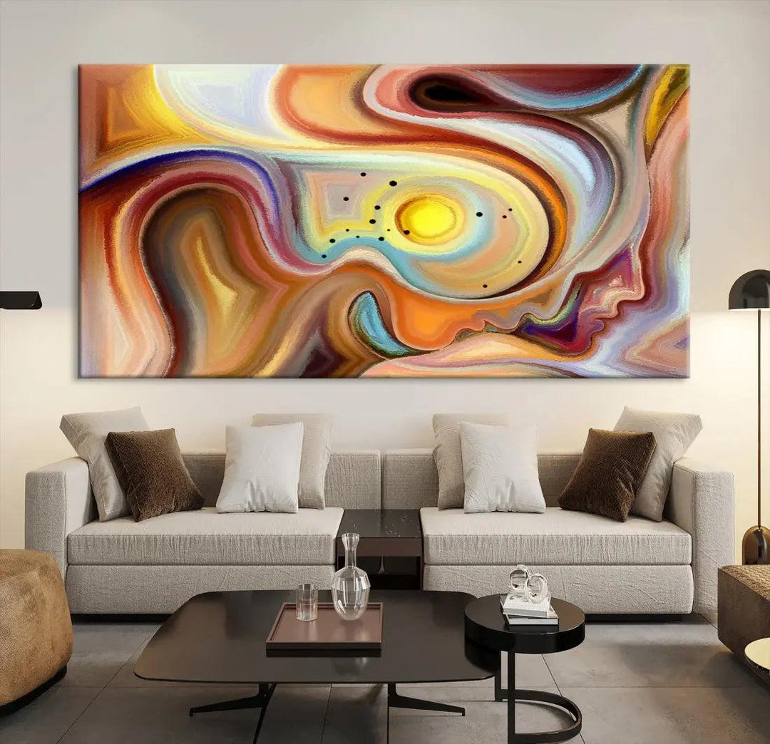 Mystery Beauty to Your Home with Our Abstract Human Figures Wall Art Canvas Print