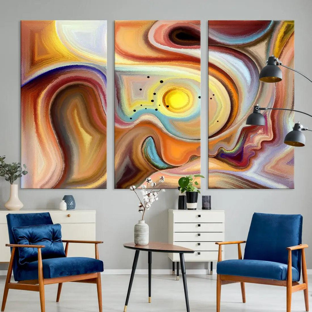 Mystery Beauty to Your Home with Our Abstract Human Figures Wall Art Canvas Print