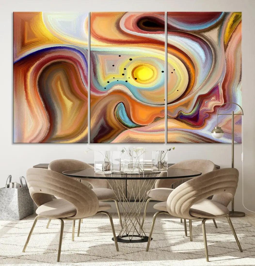 Mystery Beauty to Your Home with Our Abstract Human Figures Wall Art Canvas Print