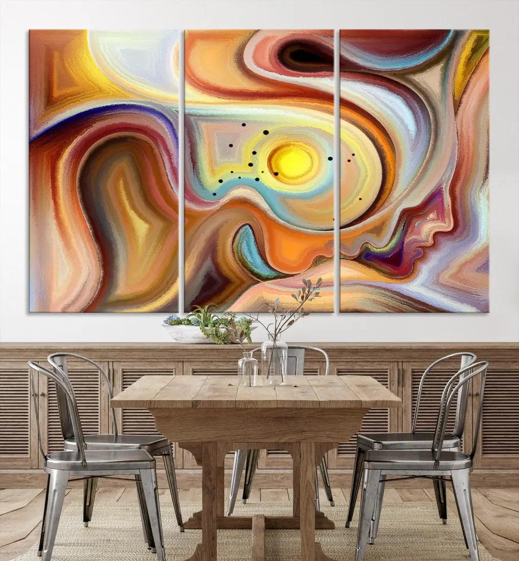 Mystery Beauty to Your Home with Our Abstract Human Figures Wall Art Canvas Print