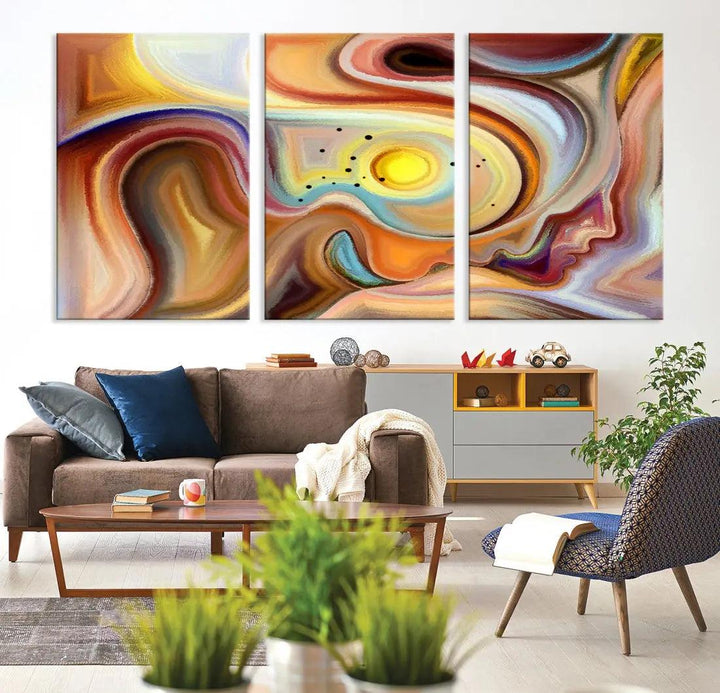 Mystery Beauty to Your Home with Our Abstract Human Figures Wall Art Canvas Print